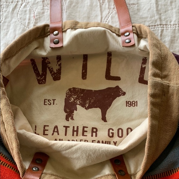 Striped Canvas Tote Bag - Picture 5 of 9